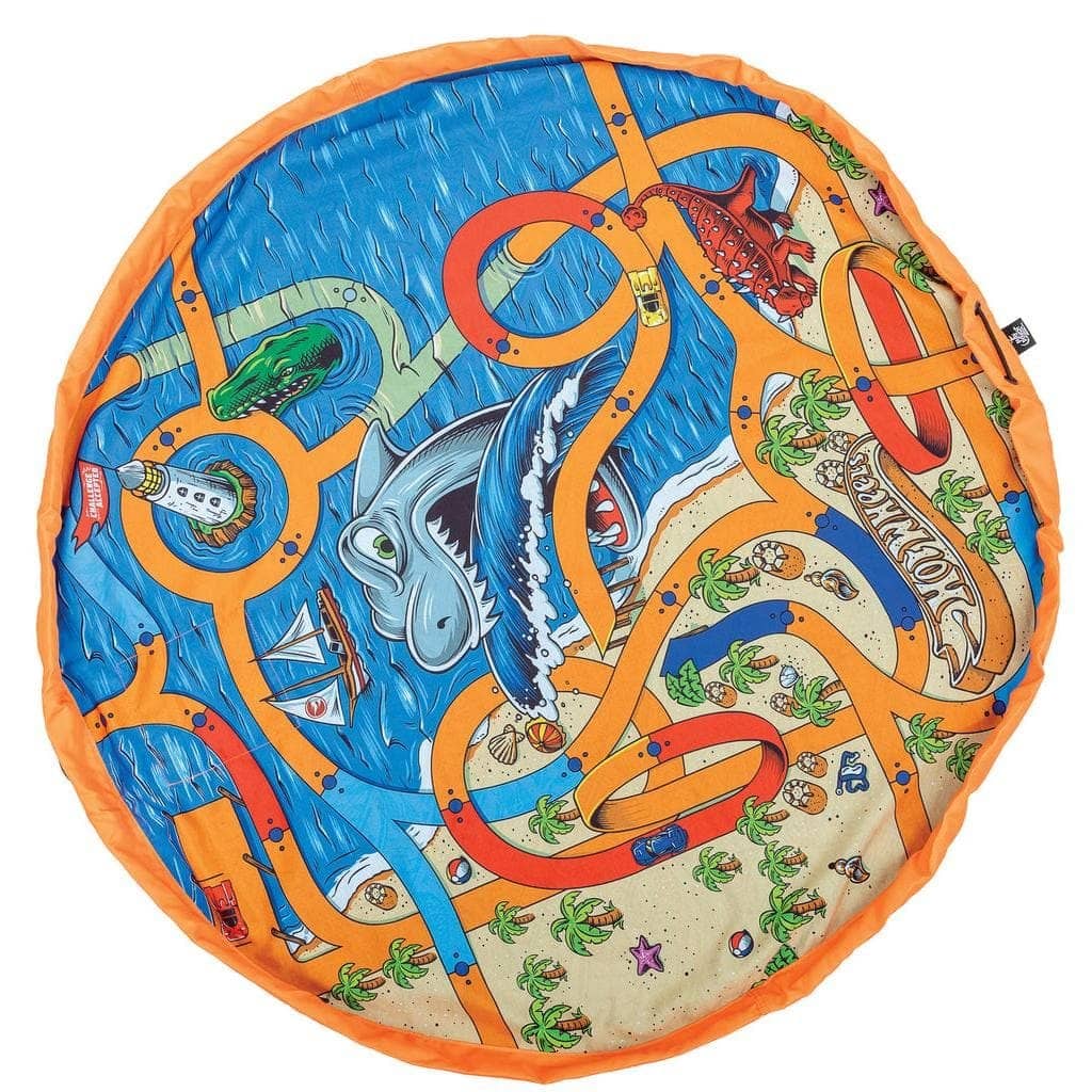 Hot Wheels® Play Pouch Toy Storage Bag & Mat - Image 2