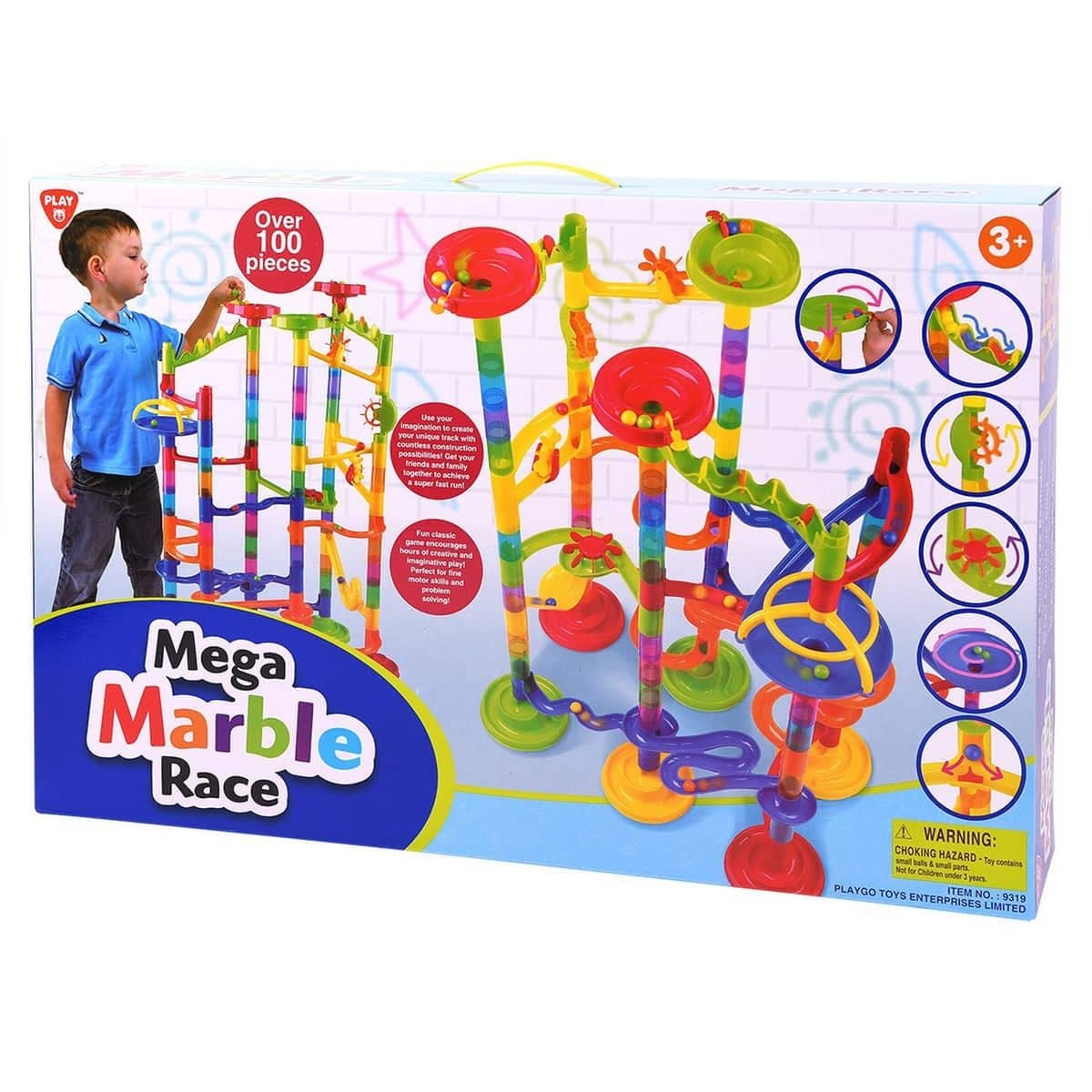 Mega Marble Race 100 Pieces Playgo Toys Ent. Ltd.