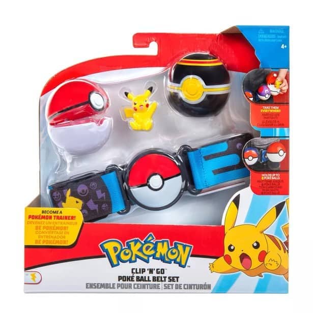 Pokemon - Clip And Go Poke Ball Set Red And Black