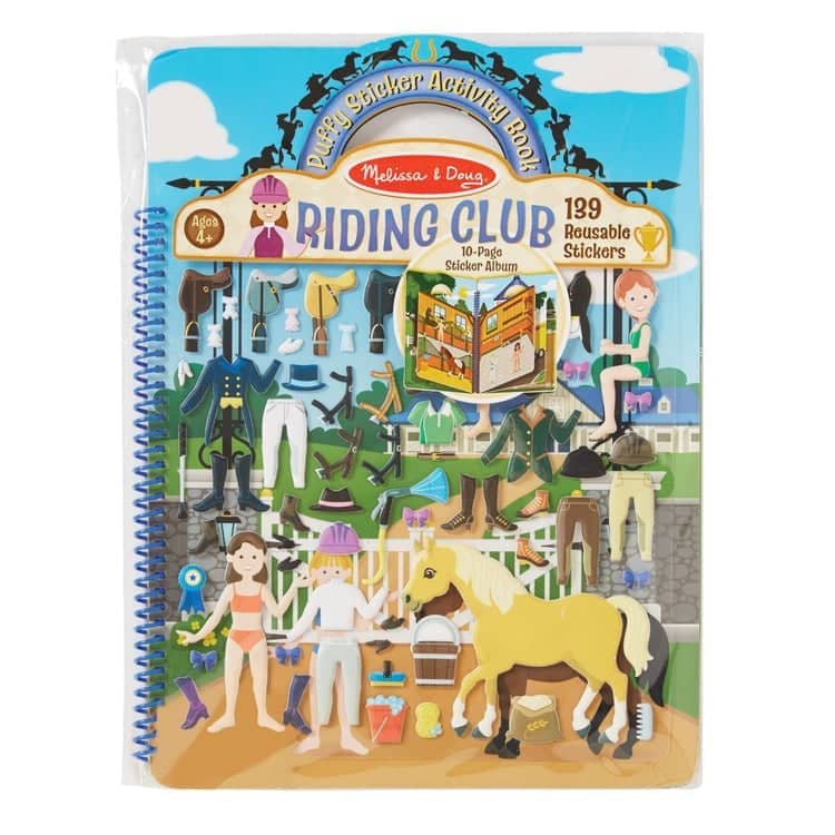 Melissa & Doug - Puffy Sticker Activity Book - Riding Club
