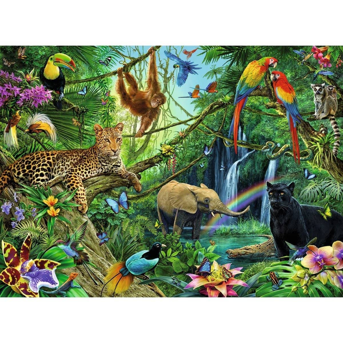 Ravensburger - Animals In The Jungle Jigsaw Puzzle 200 Pieces - Image 2