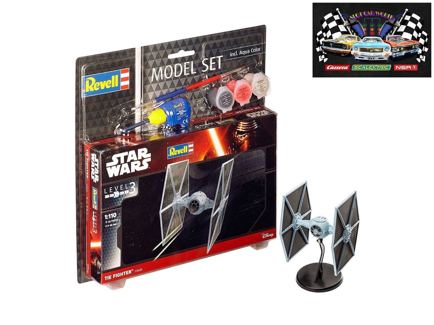 REVELL STAR WARS 1:110 TIE FIGHTER MODEL KIT 63605