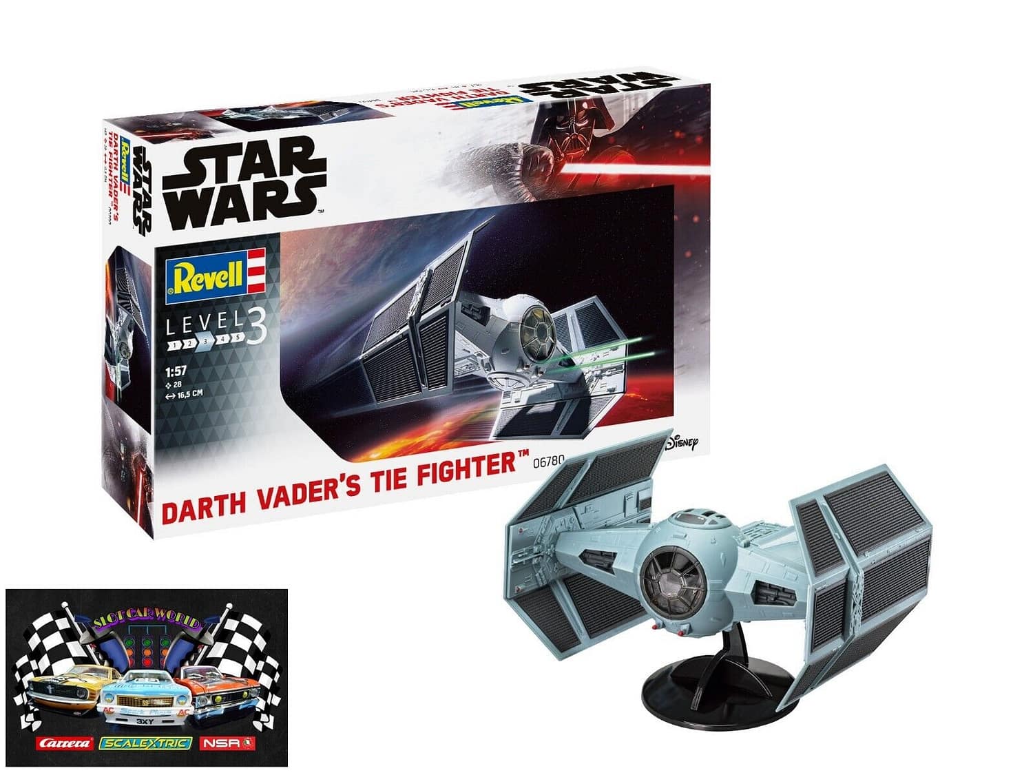 REVELL STAR WARS 1:57 DARTH VADERS TIE INTERCEPTOR KIT 06780