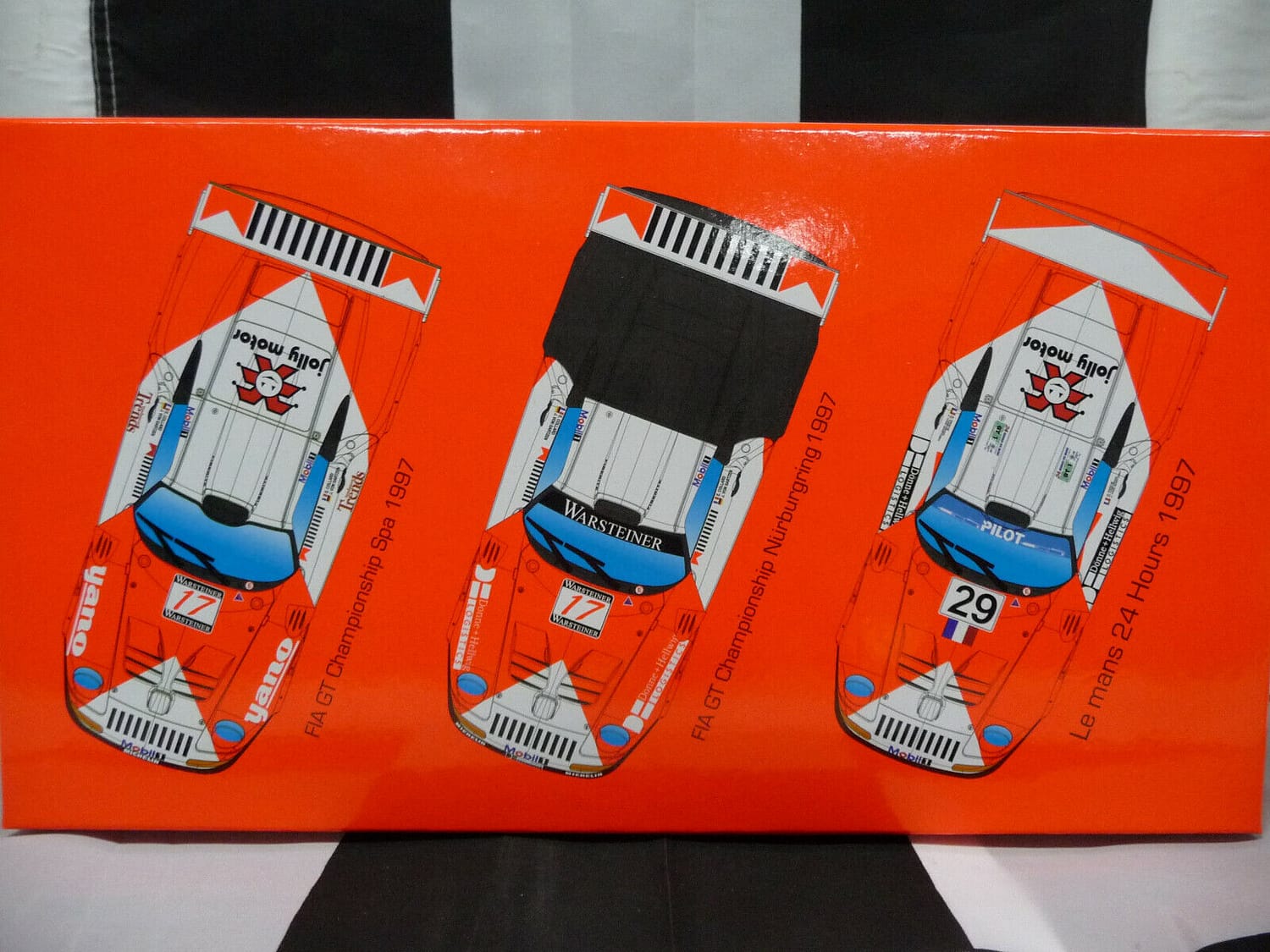 Revoslot RS0092 Porsche 911 GT1 3 Car Pack JB Racing suit Scaletric/Carrera