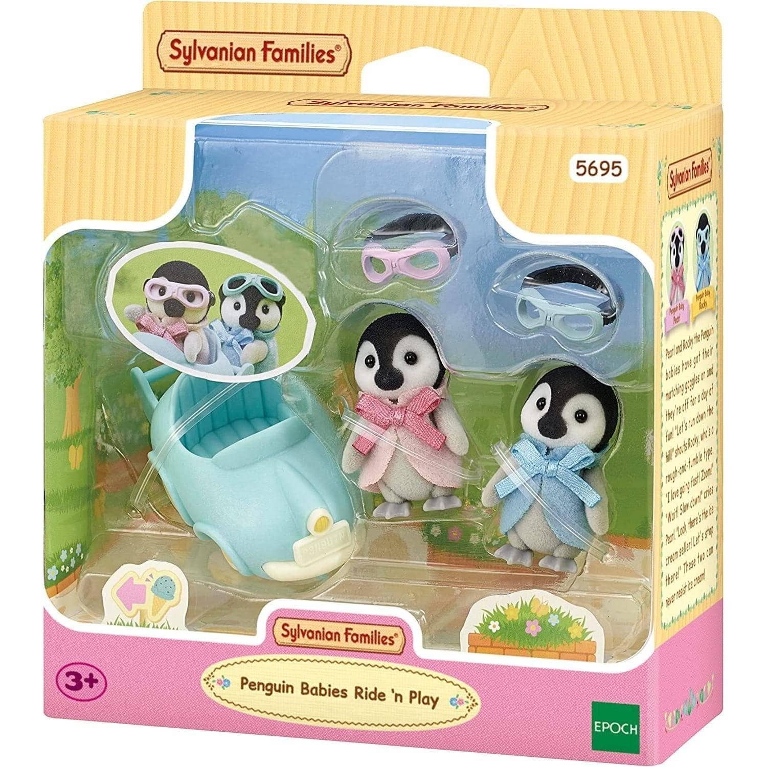 Sylvanian Families - Penguin Babies Ride N' Play Animal Doll Playset