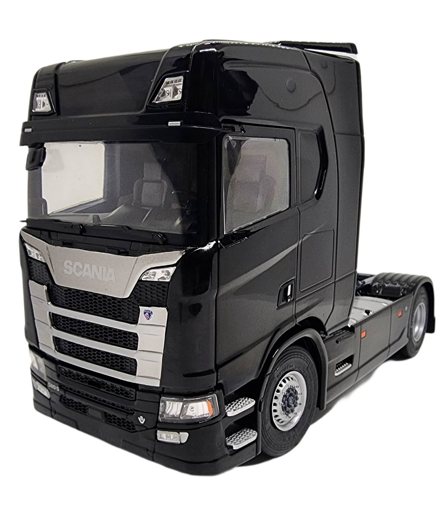 Solido 1:24 Black Scania S580 Highline Semi Truck