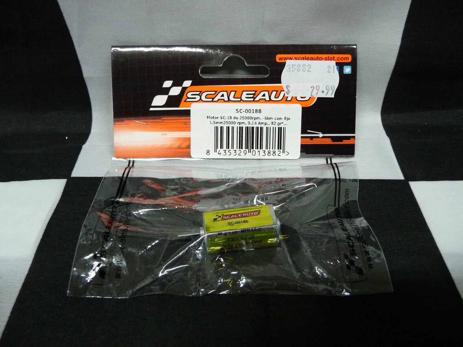 Scaleauto SC-0018B Motor 25000rpm@12V Slim Can Motor