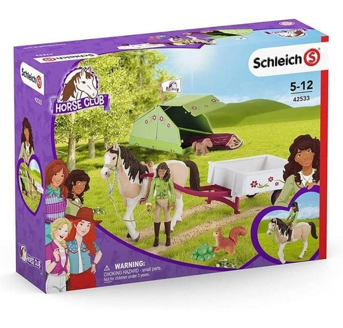 Schleich - Horse Club Sarahs Camping Adventure Animal Playset
