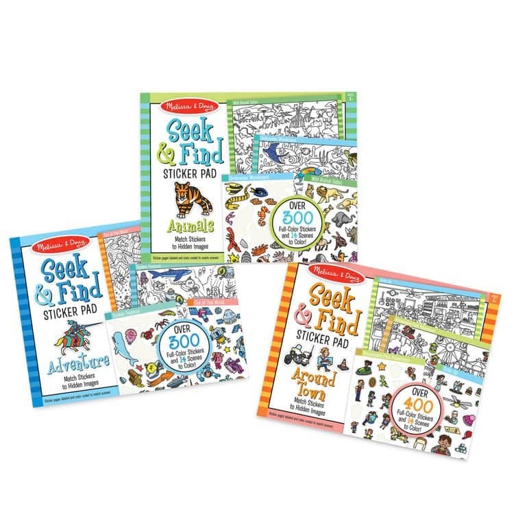 Melissa & Doug - Seek & Find Sticker Pad Around Town