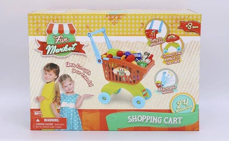 Fun Market Toy Shopping Cart 24 Pieces - Image 2