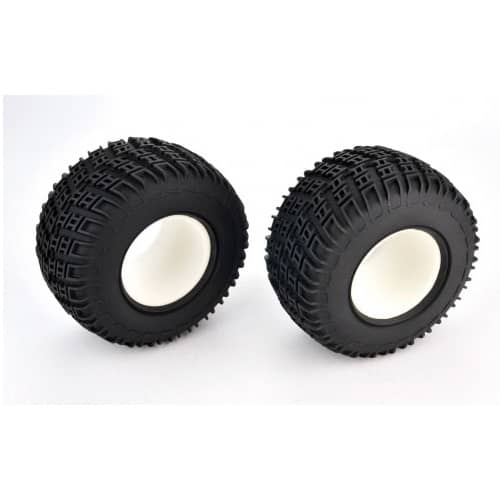 Thunder Tiger S50 RC Monster Truck Tyres – 2-Piece High-Grip Off-Road Set