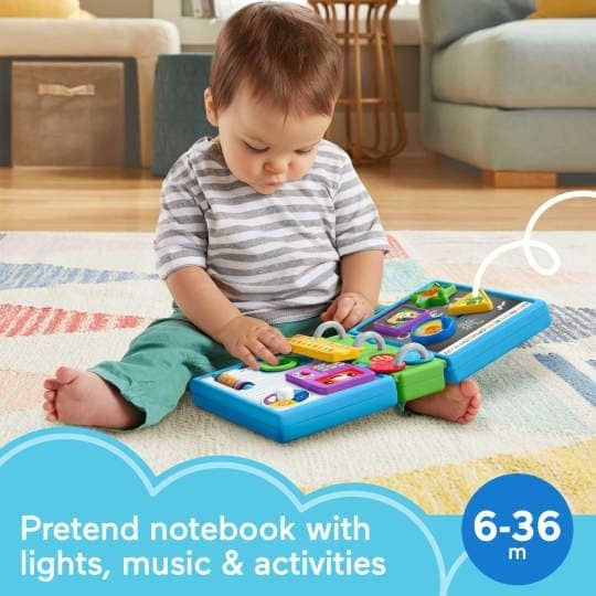 Fisher-Price - Laugh & Learn 123 Schoolbook Electronic Notebook Infant Activity Toy - Image 4