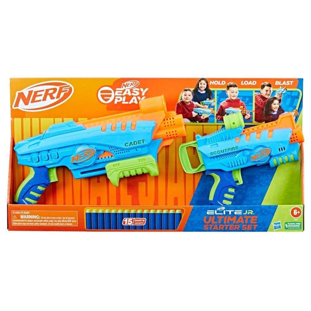 Nerf Elite Junior Ultimate Starter Set 2 Blasters 15 Nerf Elite Darts - Image 2