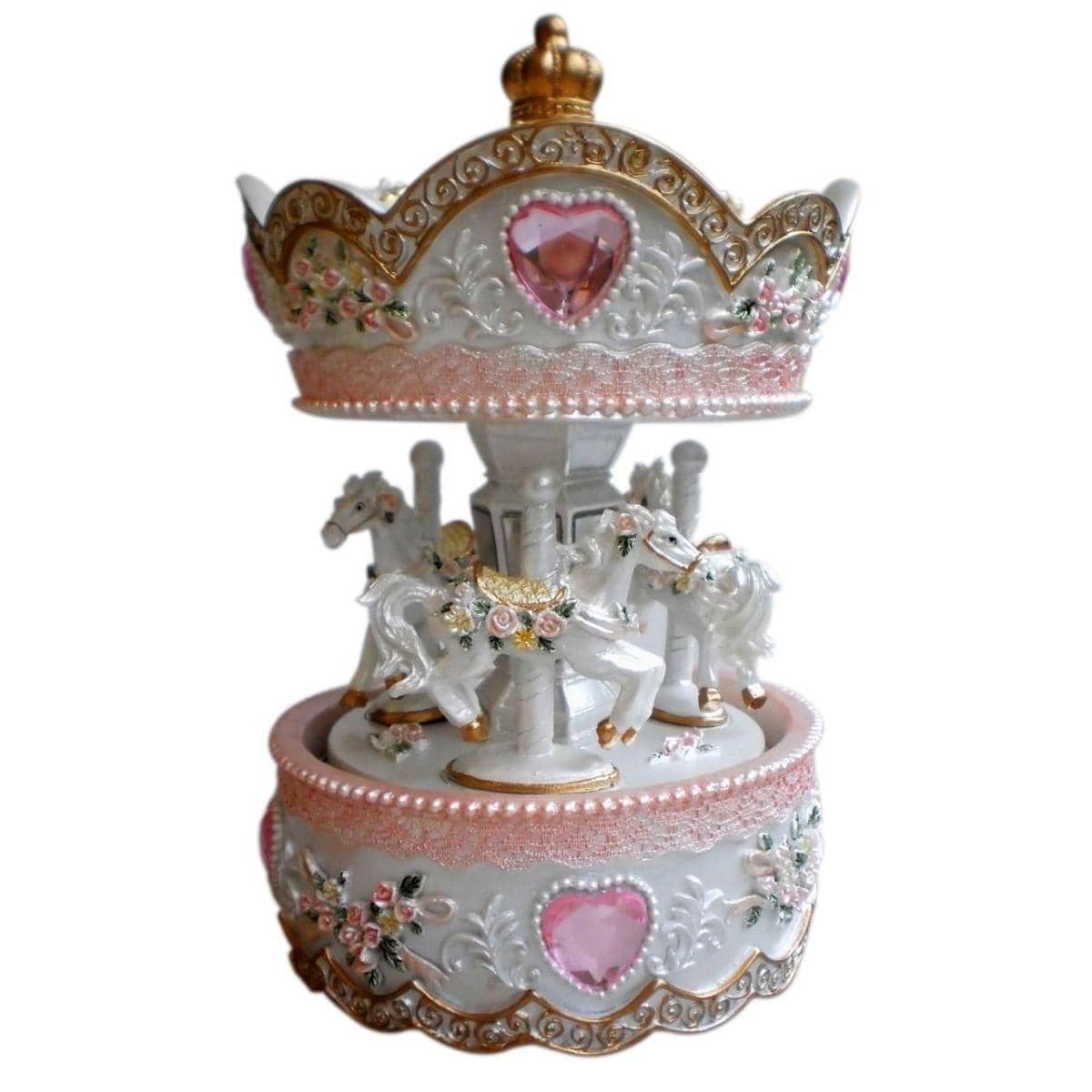 Cotton Candy - 6' Rose Carousel With Canopy