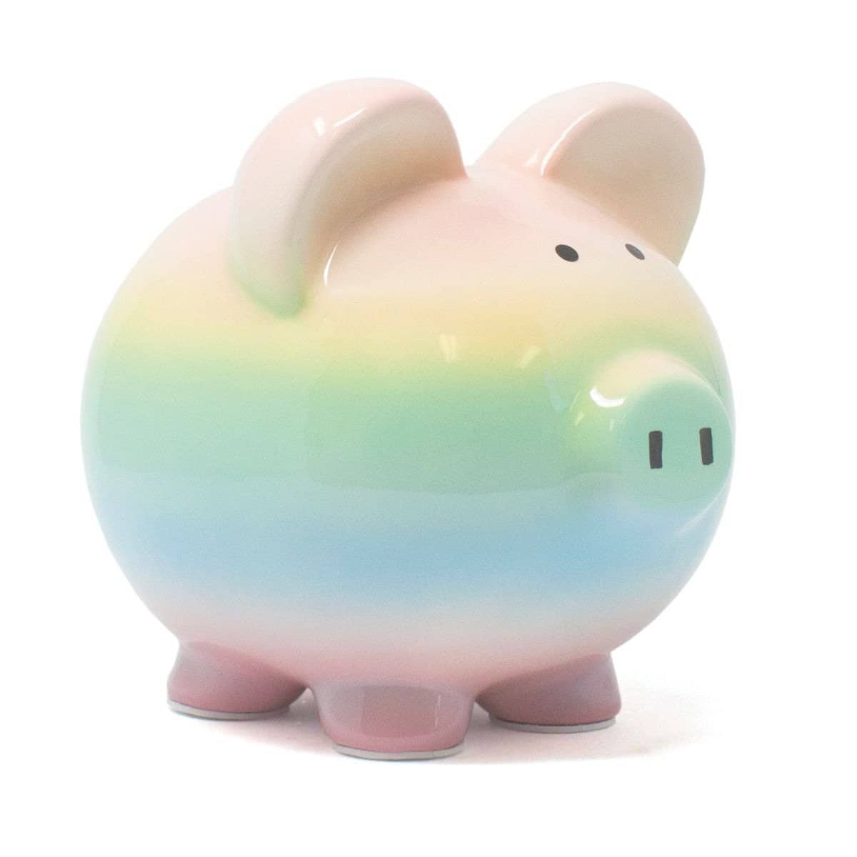 Cotton Candy - Piggy bank Rainbow Ombre