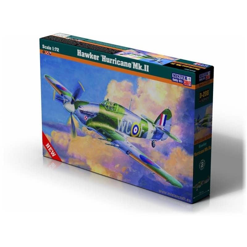 MISTERCRAFT 1:72 HAWKER HURRIC HMMSCD208 PLASTIC MODEL KIT