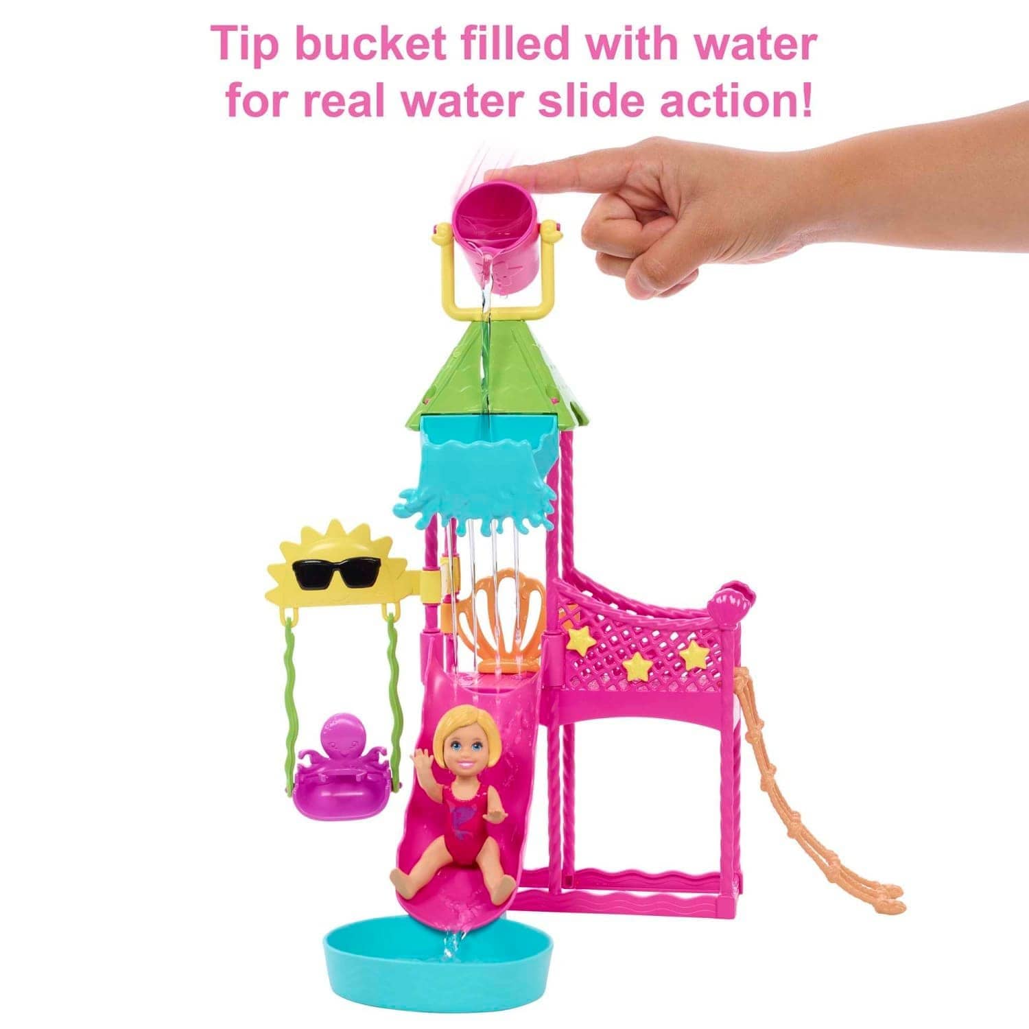 Barbie Toys Skipper Doll And Waterpark Playset With Working Water Slide And Accessories First Jobs - Image 3