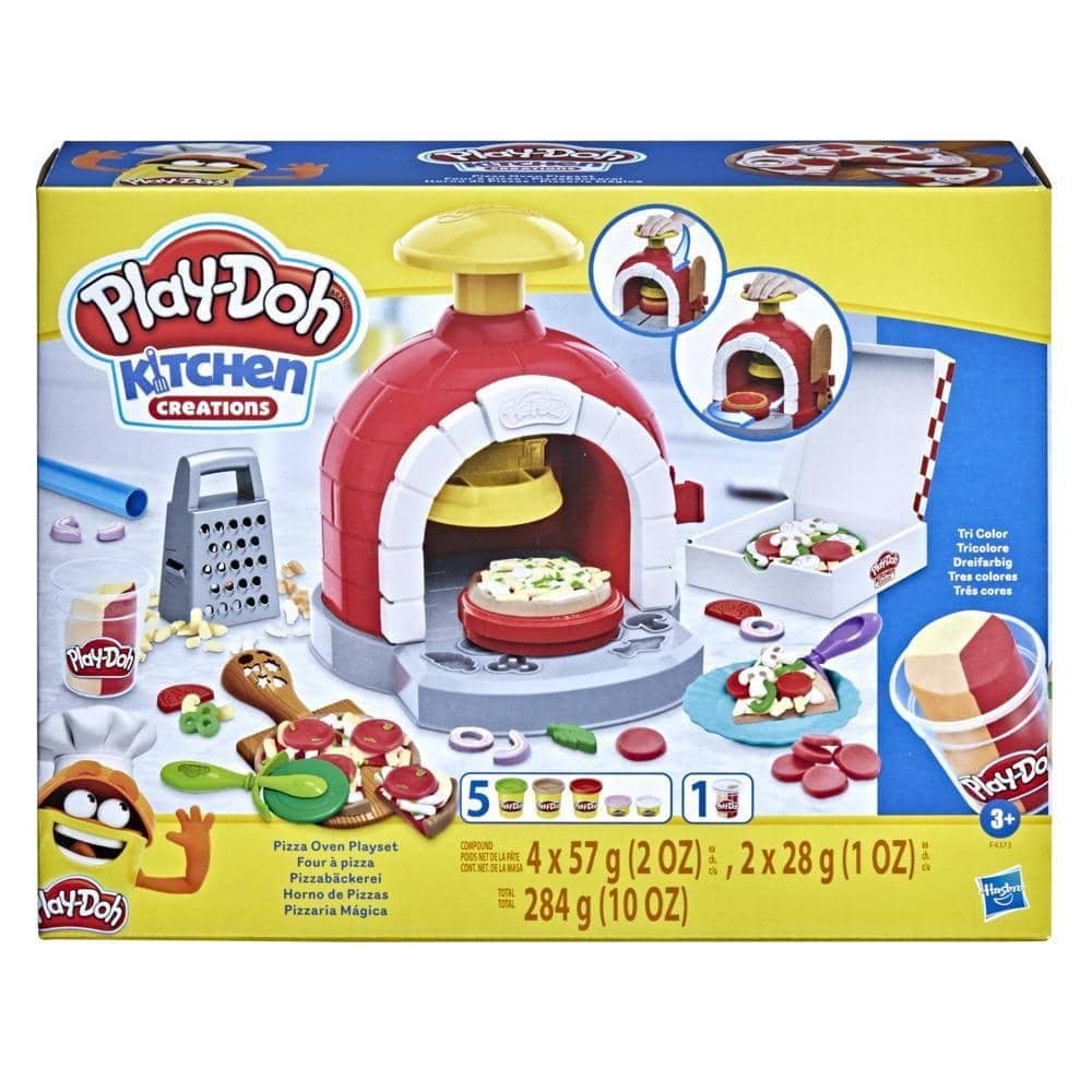Play-doh - Kitchen Creations Pizza Oven Playset With 6 Cans Of Modeling Compound And 8 Accessories Hasbro - Image 2