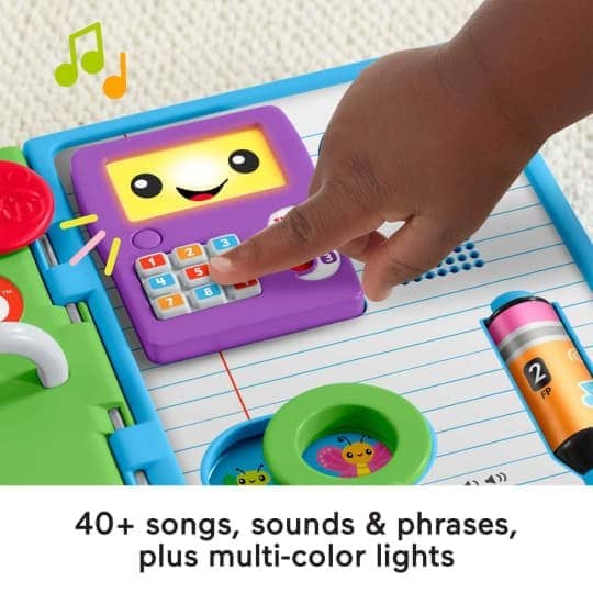 Fisher-Price - Laugh & Learn 123 Schoolbook Electronic Notebook Infant Activity Toy - Image 6