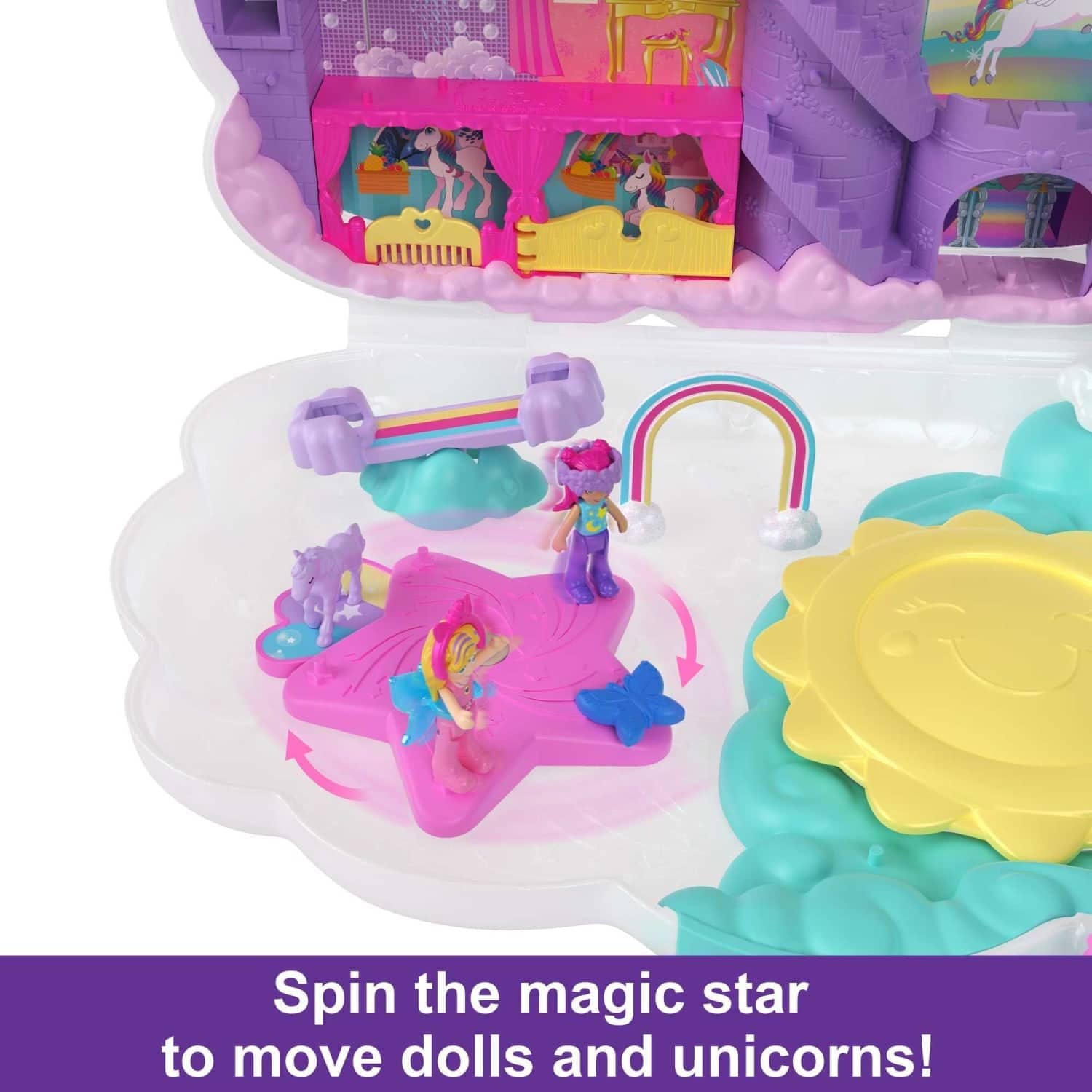 Polly Pocket - Rainbow Unicorn Playset Mattel - Image 2
