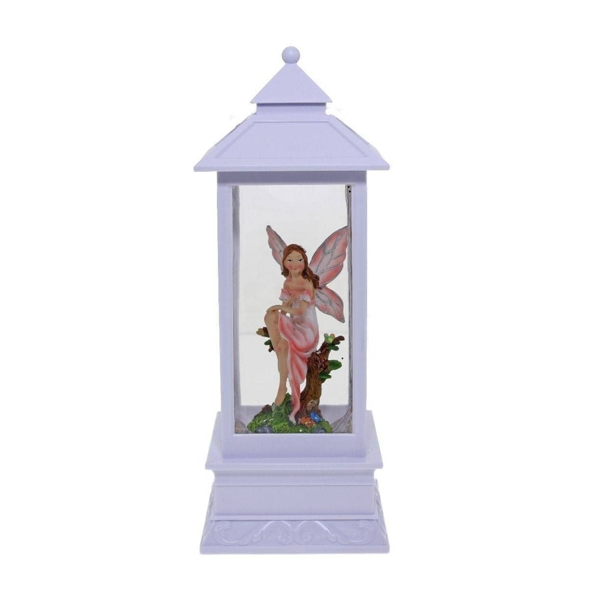 Cotton Candy -  White Glitter Lantern Pink Fairy