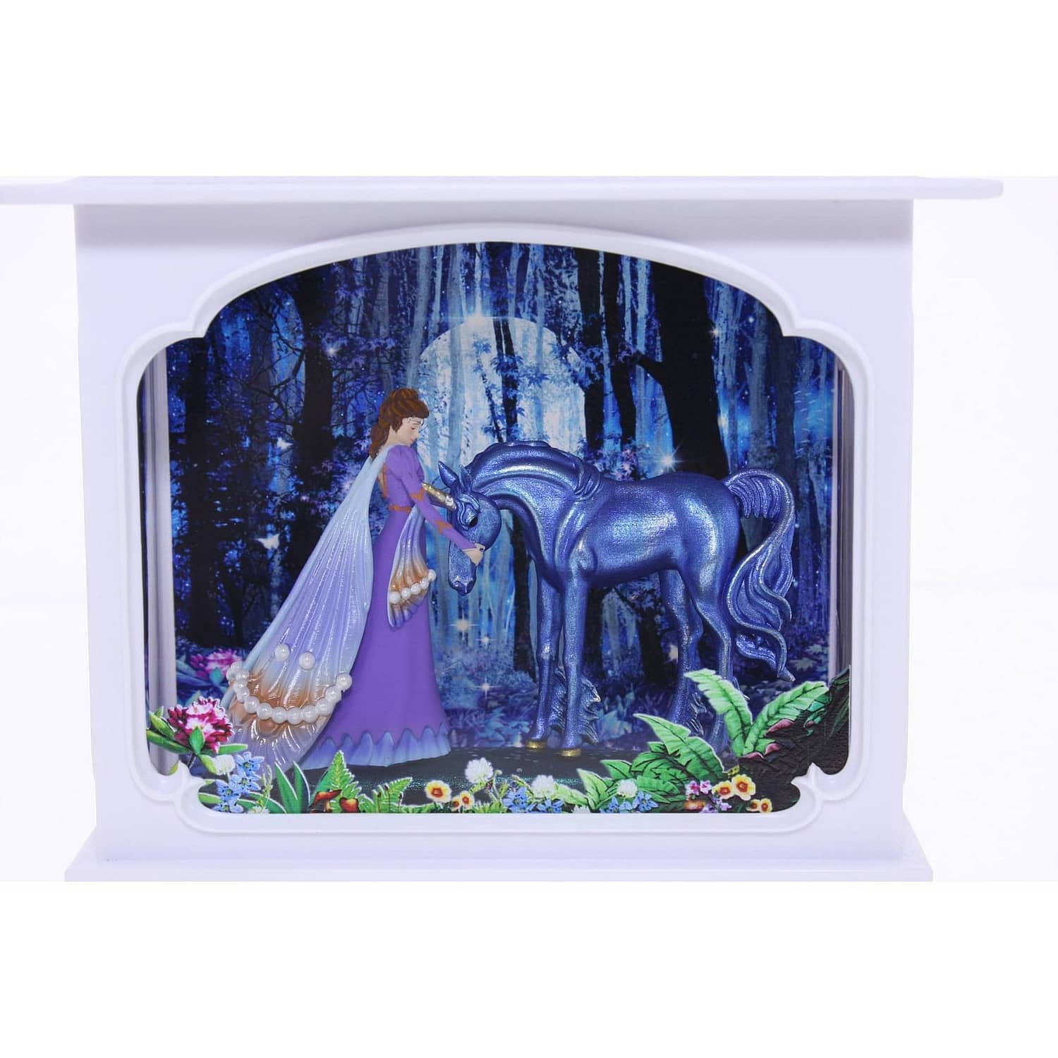 Cotton Candy - Dark Fairy & Unicorn White Glitter Lantern - Image 2