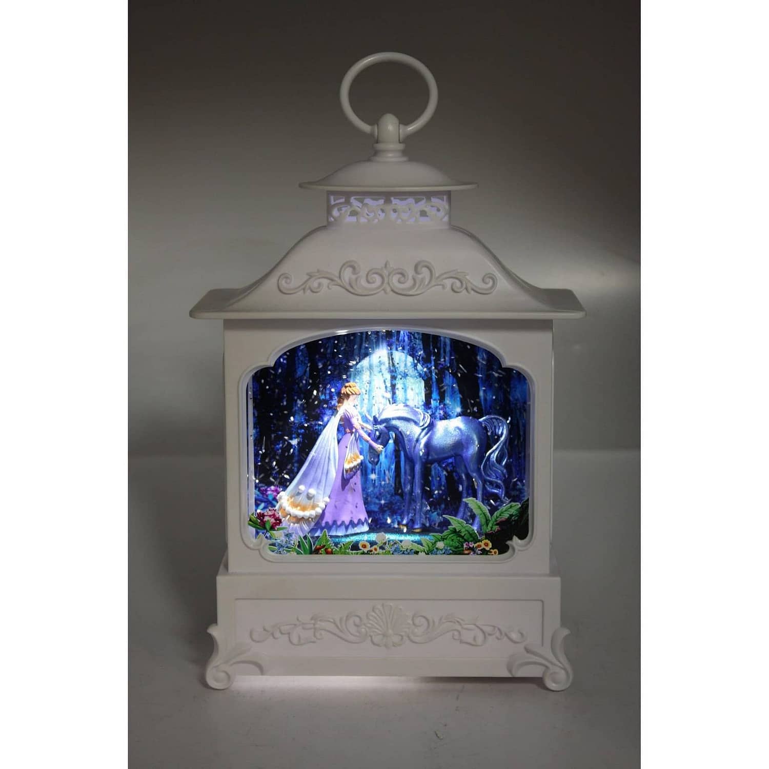Cotton Candy - Dark Fairy & Unicorn White Glitter Lantern - Image 3