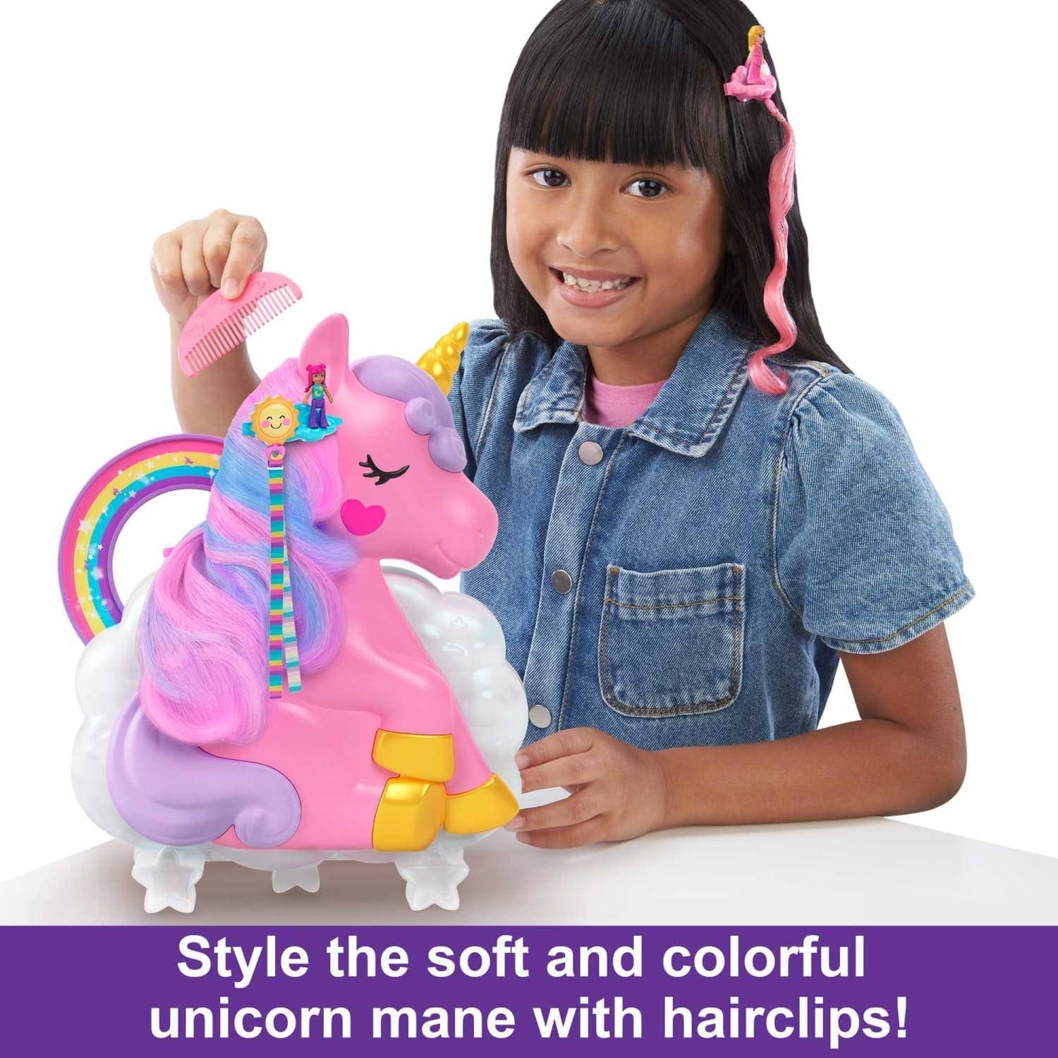 Polly Pocket - Rainbow Unicorn Playset Mattel - Image 4