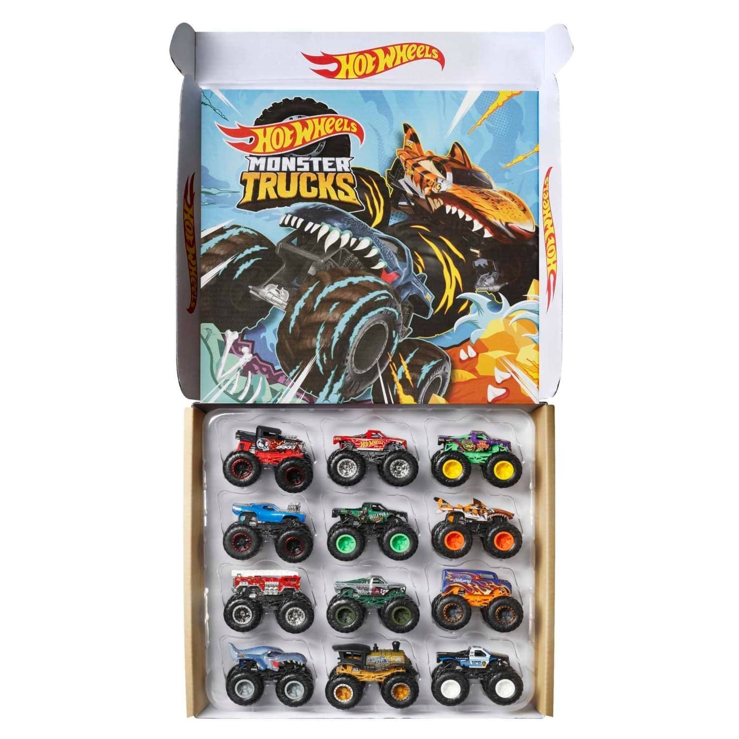 Hot Wheels® - Monster Trucks Set Of 12 x 1:64 Die-cast Toy Trucks For Kids - Image 2