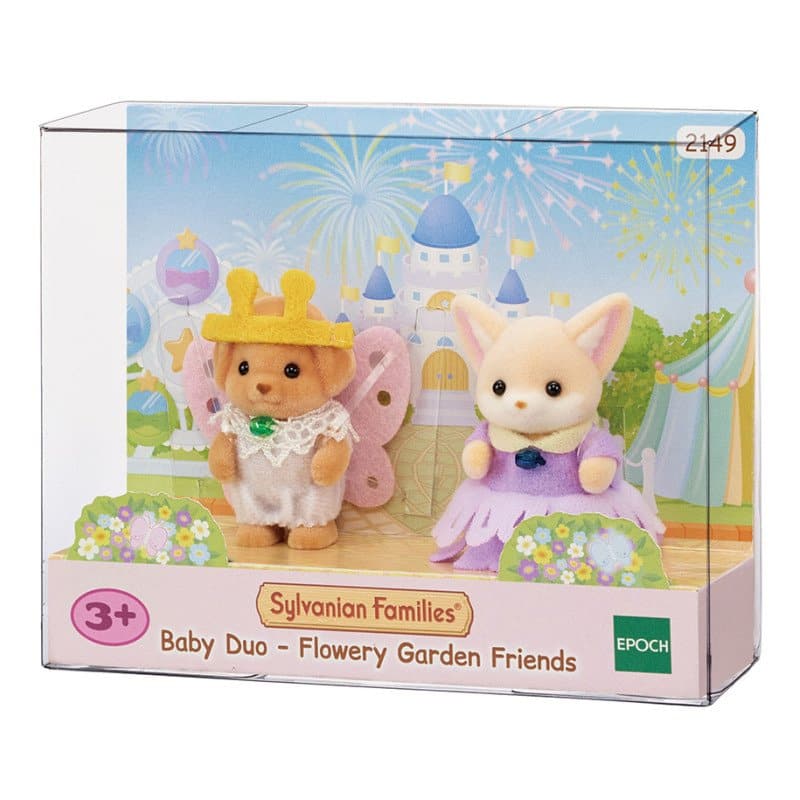 Sylvanian Families - Baby Duo Flowery Garden Friends Animal Doll Playset