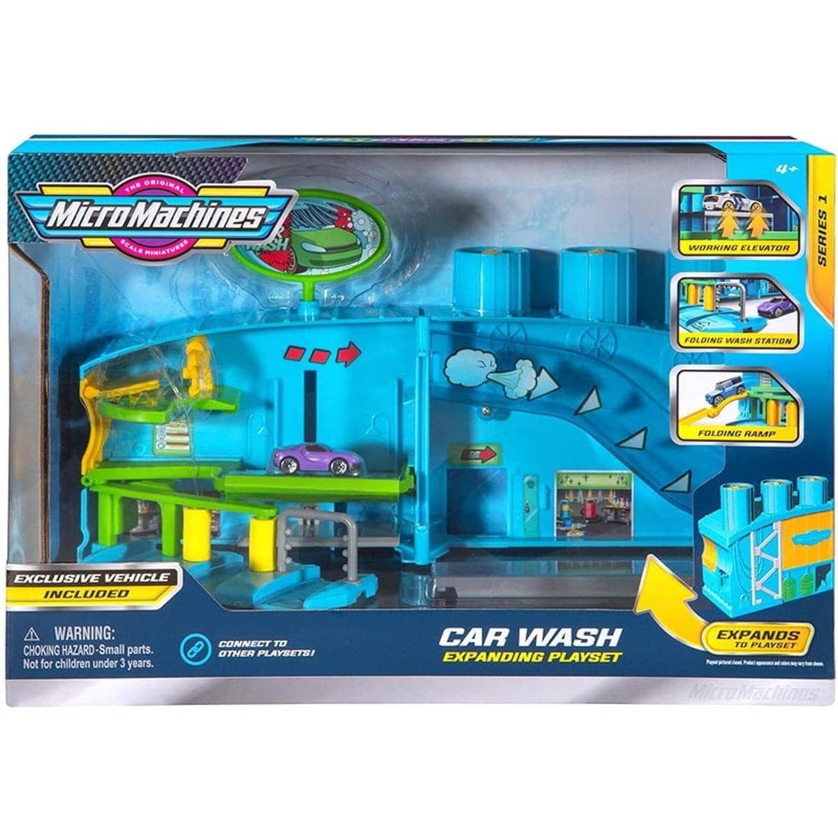 Micro Machines - Car Wash Expanding Playset
