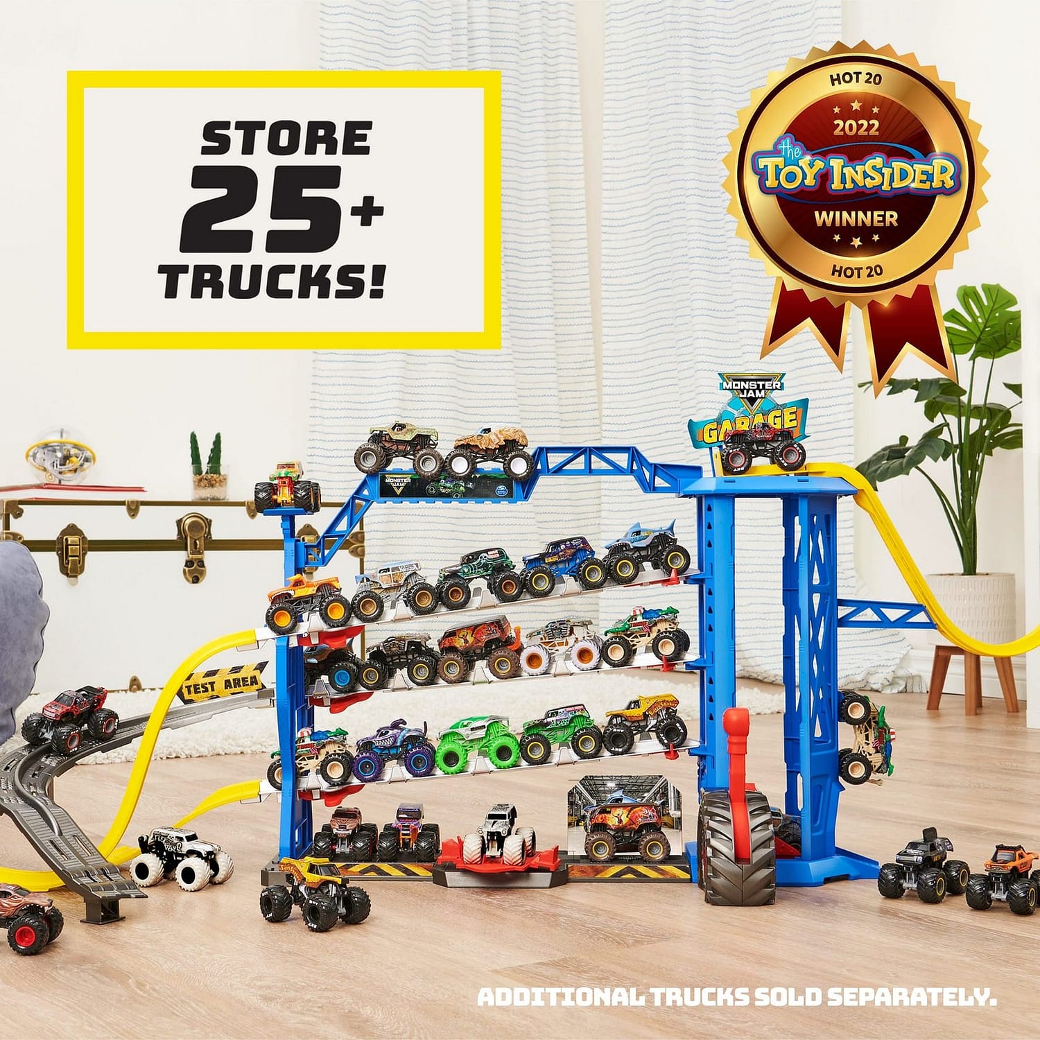 Monster Jam - Garage Playset And Storage With Exclusive Grave Digger Monster Truck Lights And Sounds - Image 2