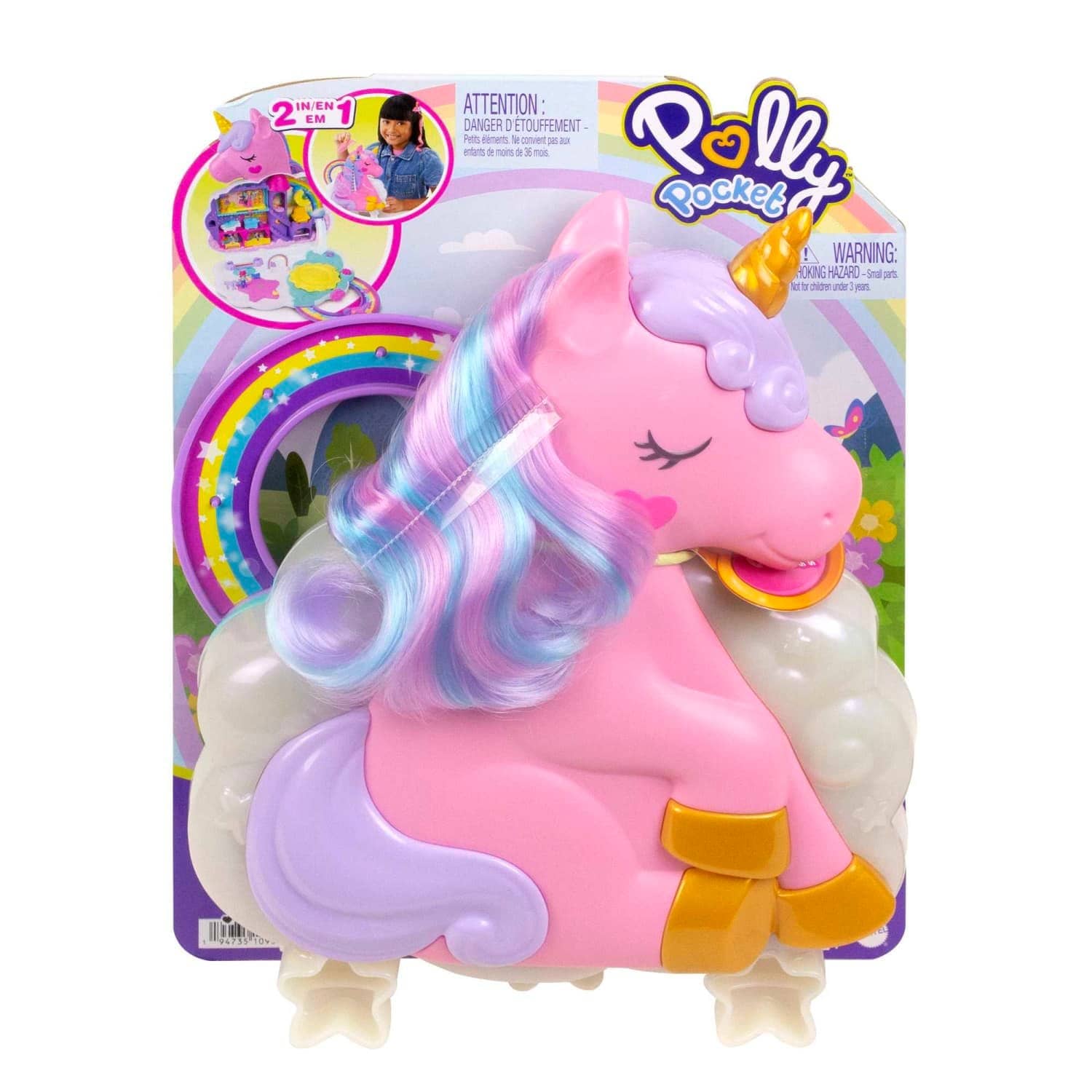 Polly Pocket - Rainbow Unicorn Playset Mattel - Image 6