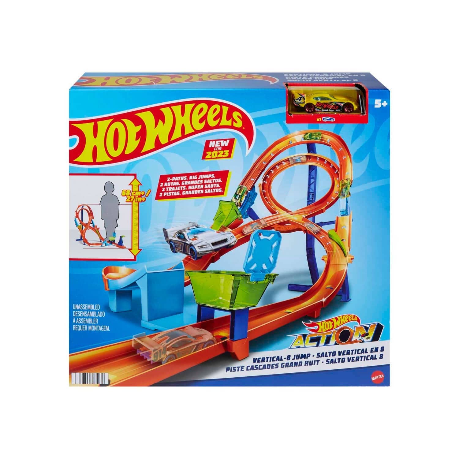 Hot Wheels® - Action Figure-8 Track Set With 1 Hot Wheels® - Toy Car