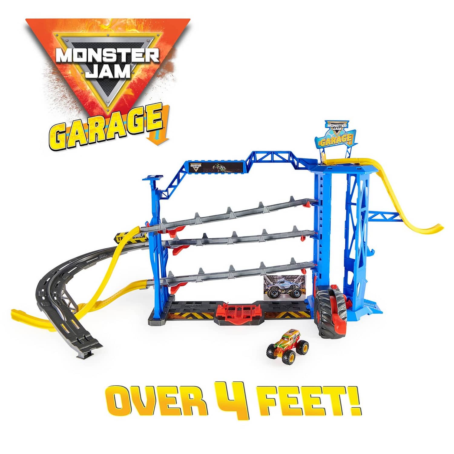 Monster Jam - Garage Playset And Storage With Exclusive Grave Digger Monster Truck Lights And Sounds - Image 4