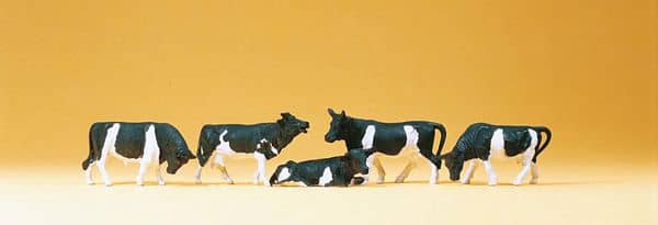 PREISER COWS & BULLS 6 AI2114155 TRAIN ACCESSORIES