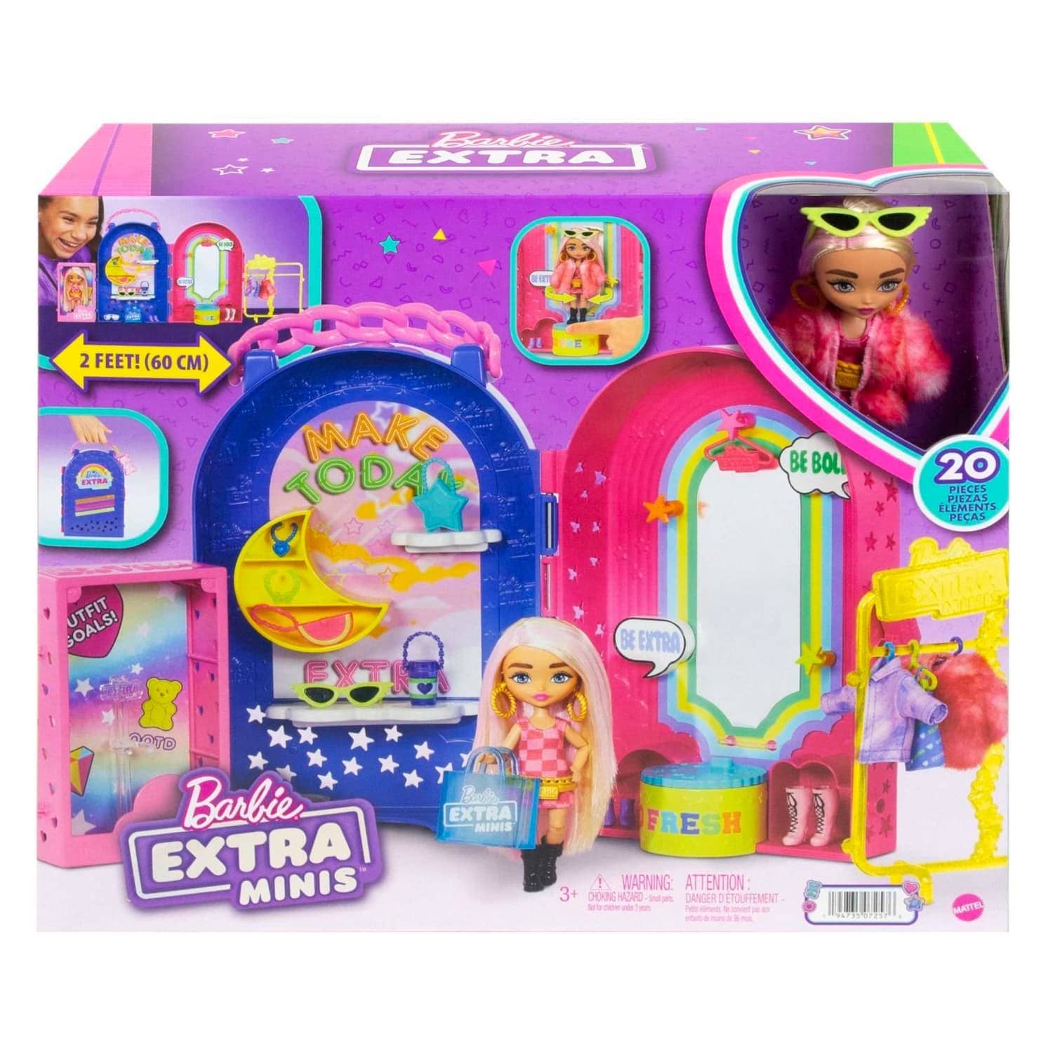 Barbie Mini Toys Barbie Extra Boutique Set With Doll And Accessories