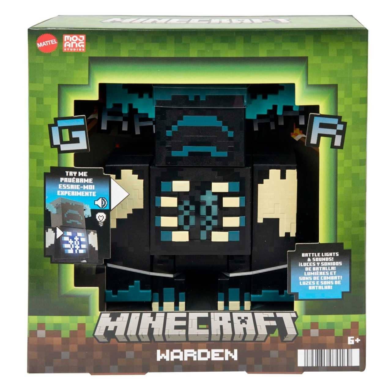 Minecraft Warden Deluxe Action Figure With Lights & Sounds