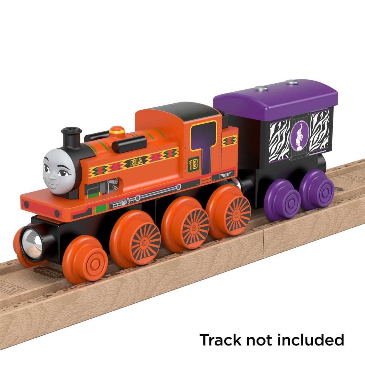 Thomas & Friends Wooden Railway Nia™ Engine and Coal-Car - Fisher-Price - Image 3