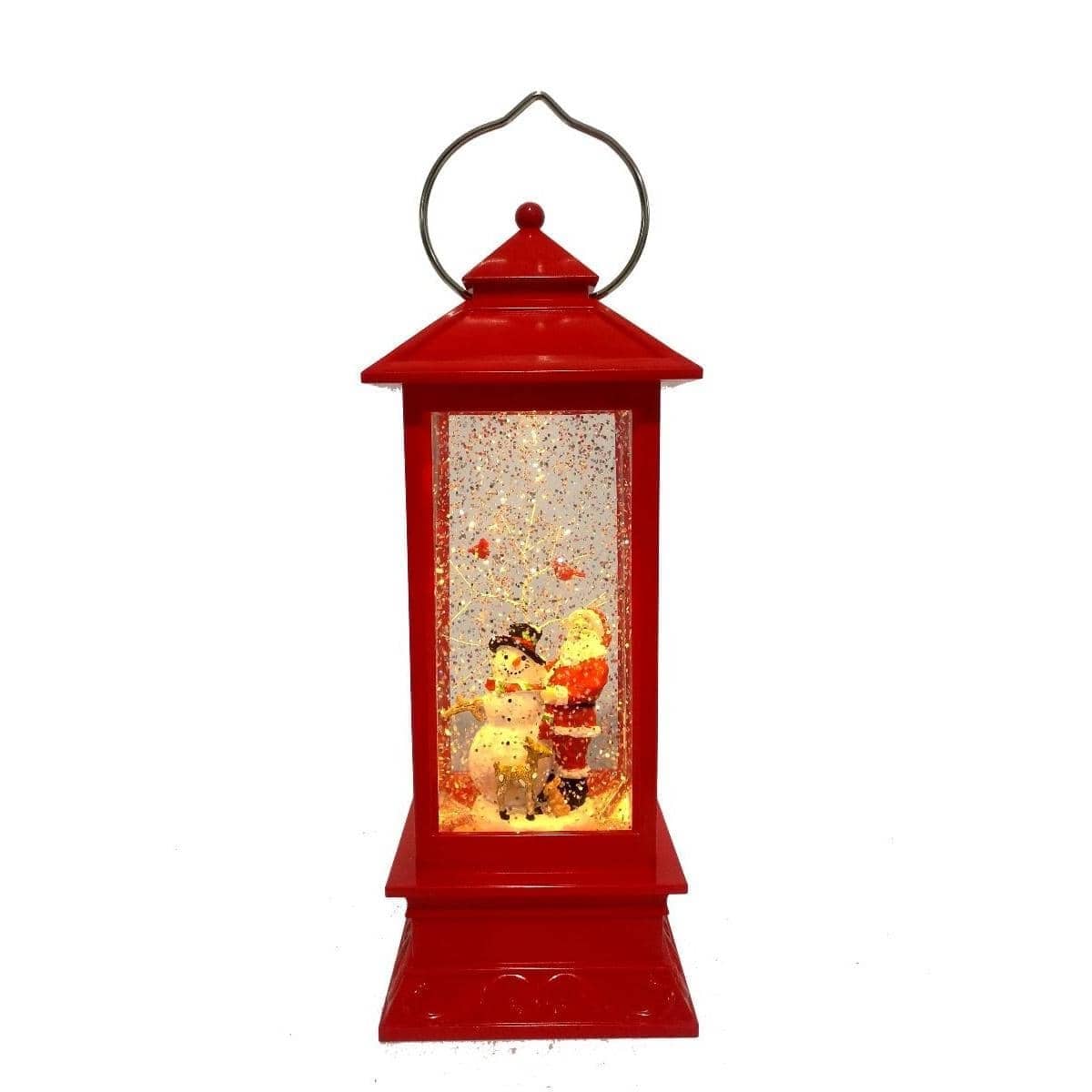 Cotton Candy - Xmas Red Lantern Santa & Snowman