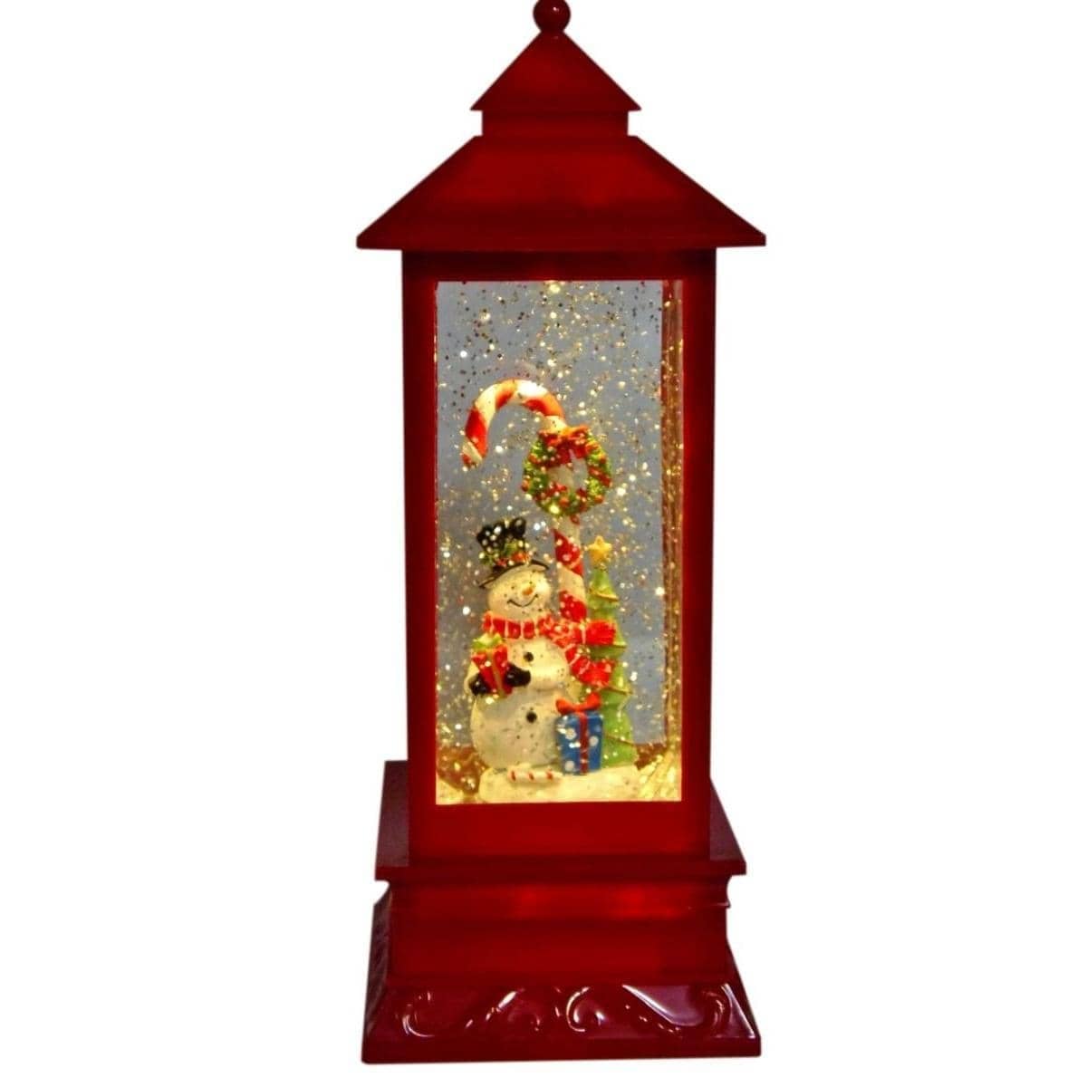 Cotton Candy - Xmas Led Lantern Snowman/candycane