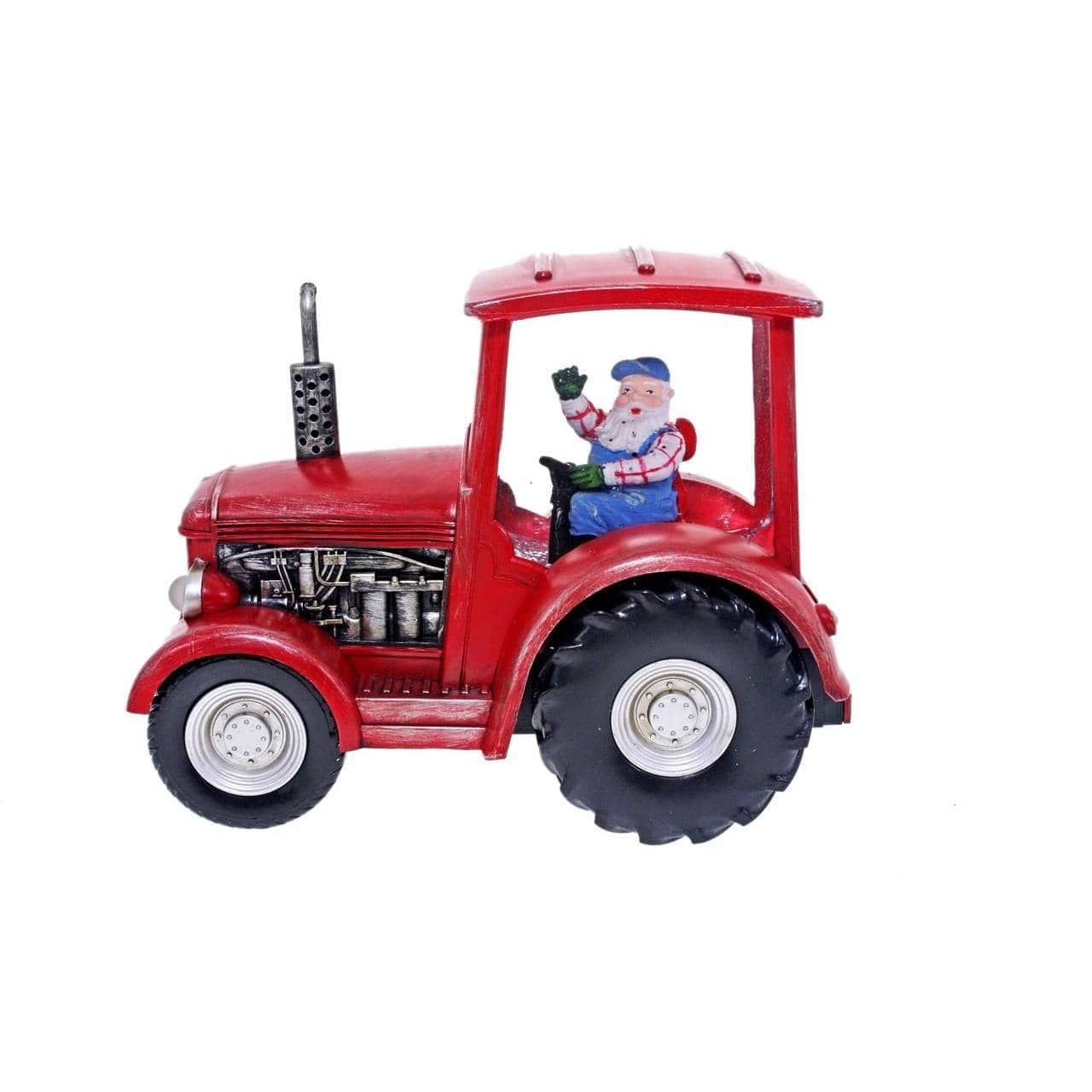 Cotton Candy - Xmas W-s Tractor W Santa Red