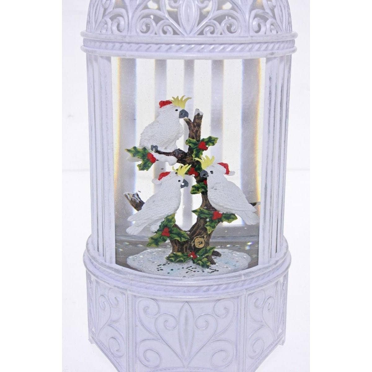 Cotton Candy - Xmas Lantern White Birdcage - Cockatoo - Image 2
