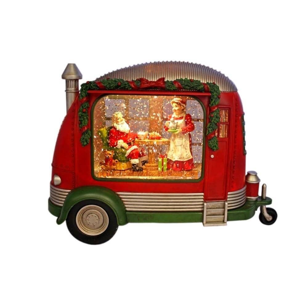Cotton Candy - Xmas Led Caravan Santa & Mrs Claus