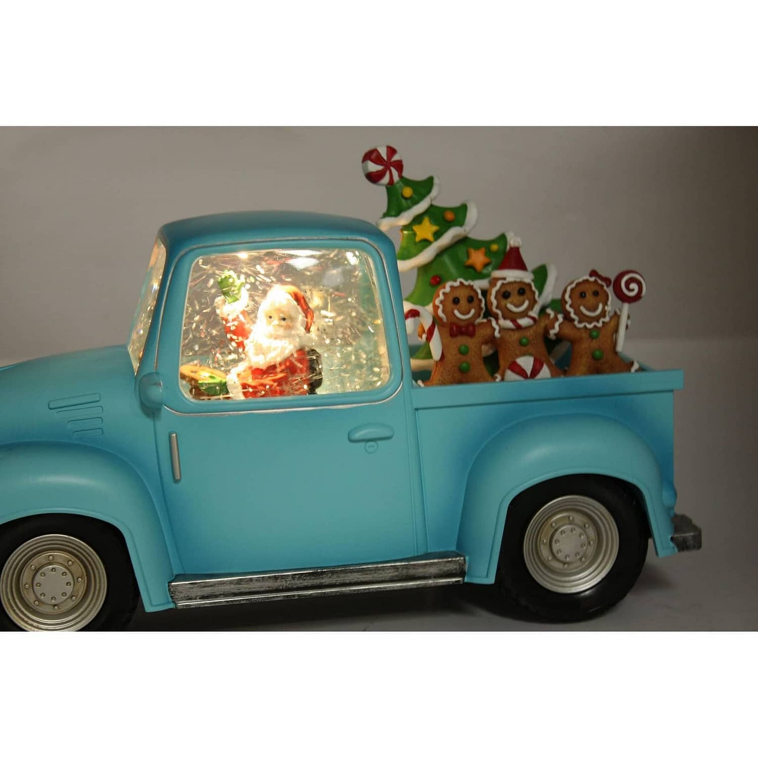 Cotton Candy - Xmas Blue Ute Led Santa With Gingerbread - Image 4