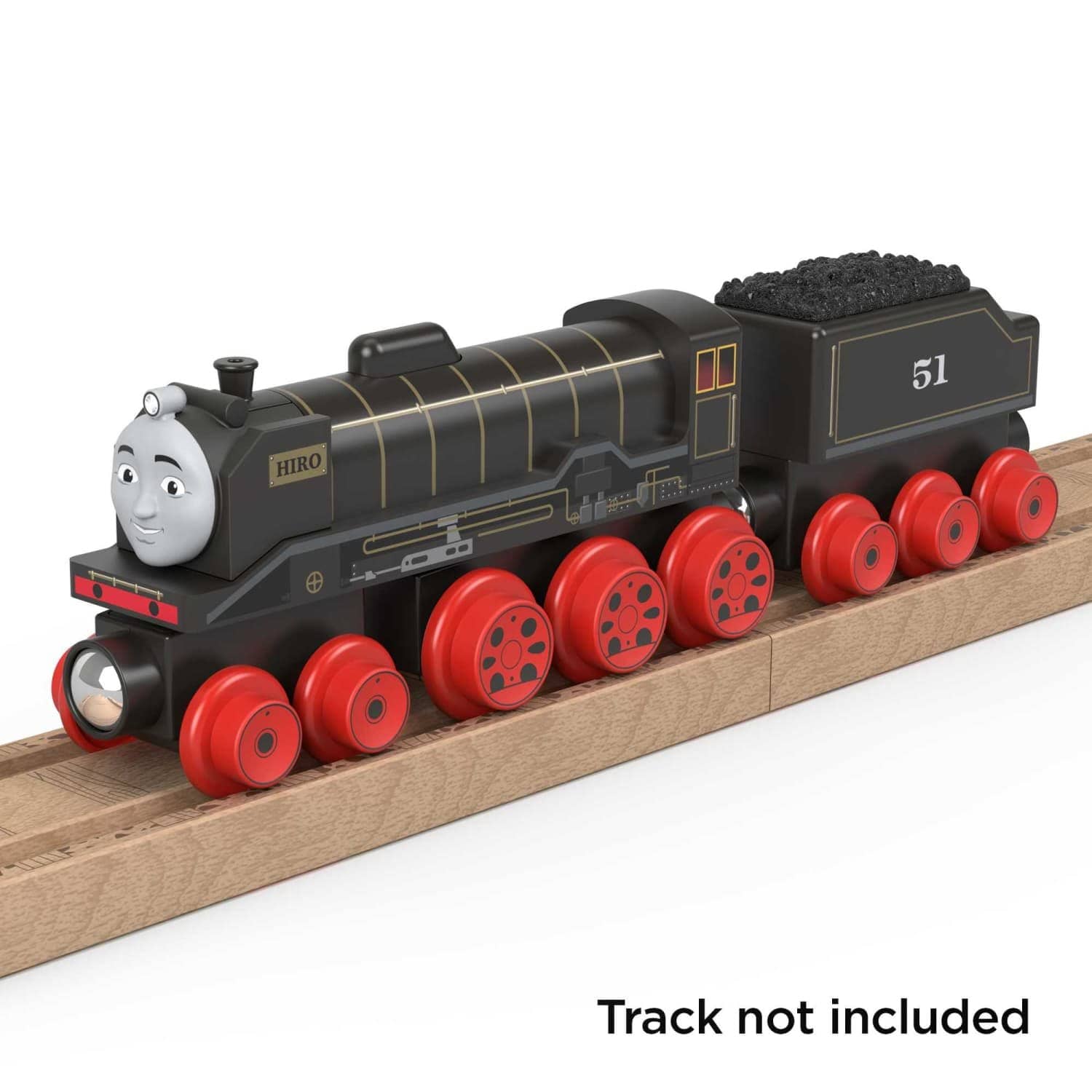 Thomas & Friends Wooden Railway Hiro Train Engine And Coal Car - Image 4