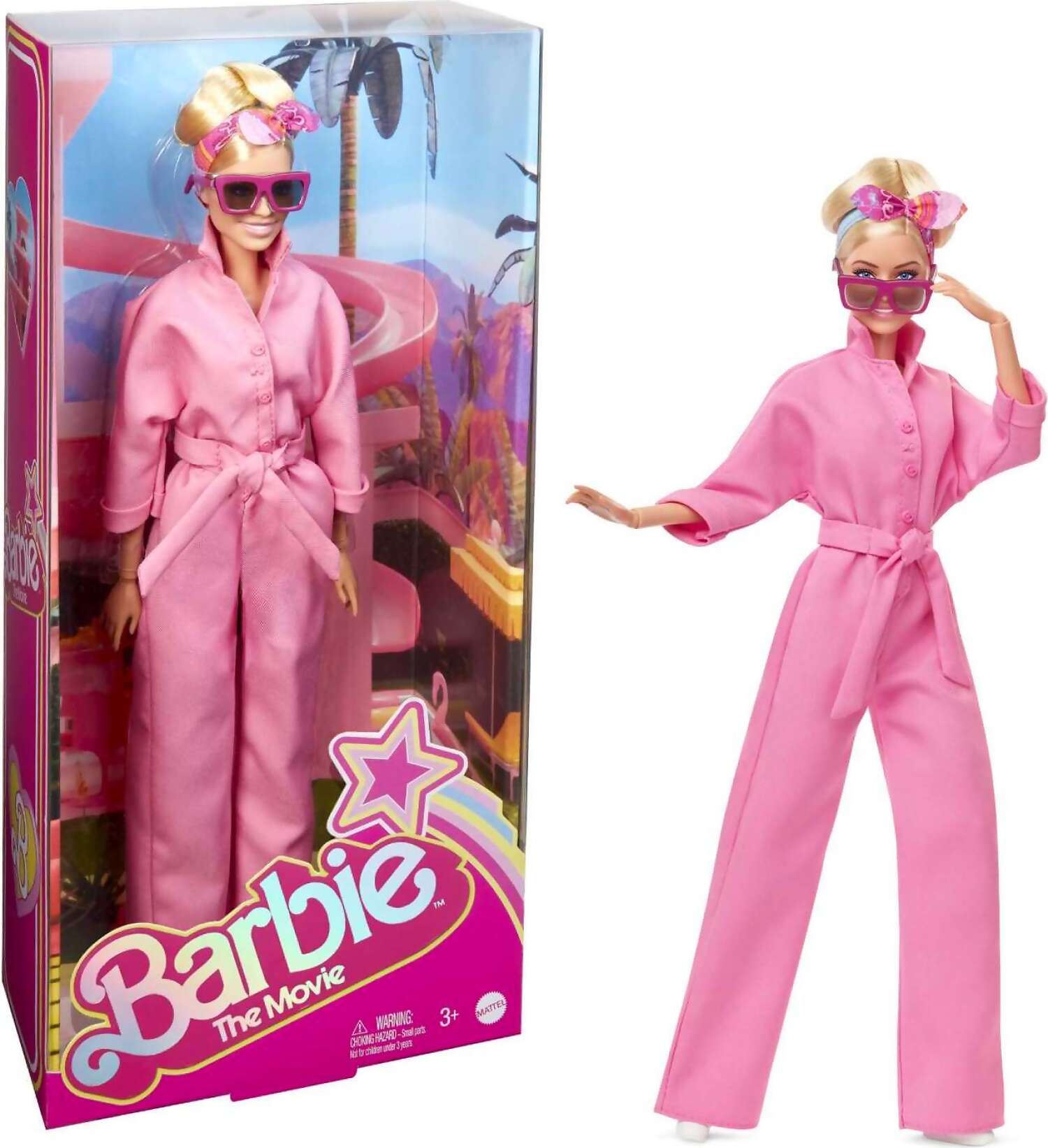 Barbie - Barbie The Movie Collectible Doll Margot Robbie As Barbie In Pink Power Jumpsuit - Mattel