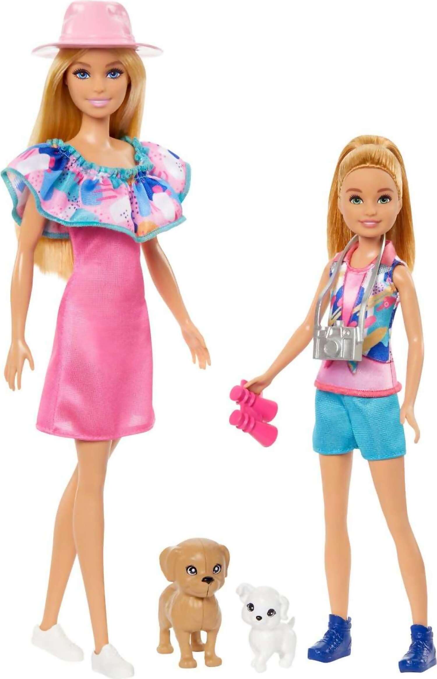 Barbie - Barbie & Stacie Sister Doll Set With 2 Pet Dogs & Accessories - Mattel