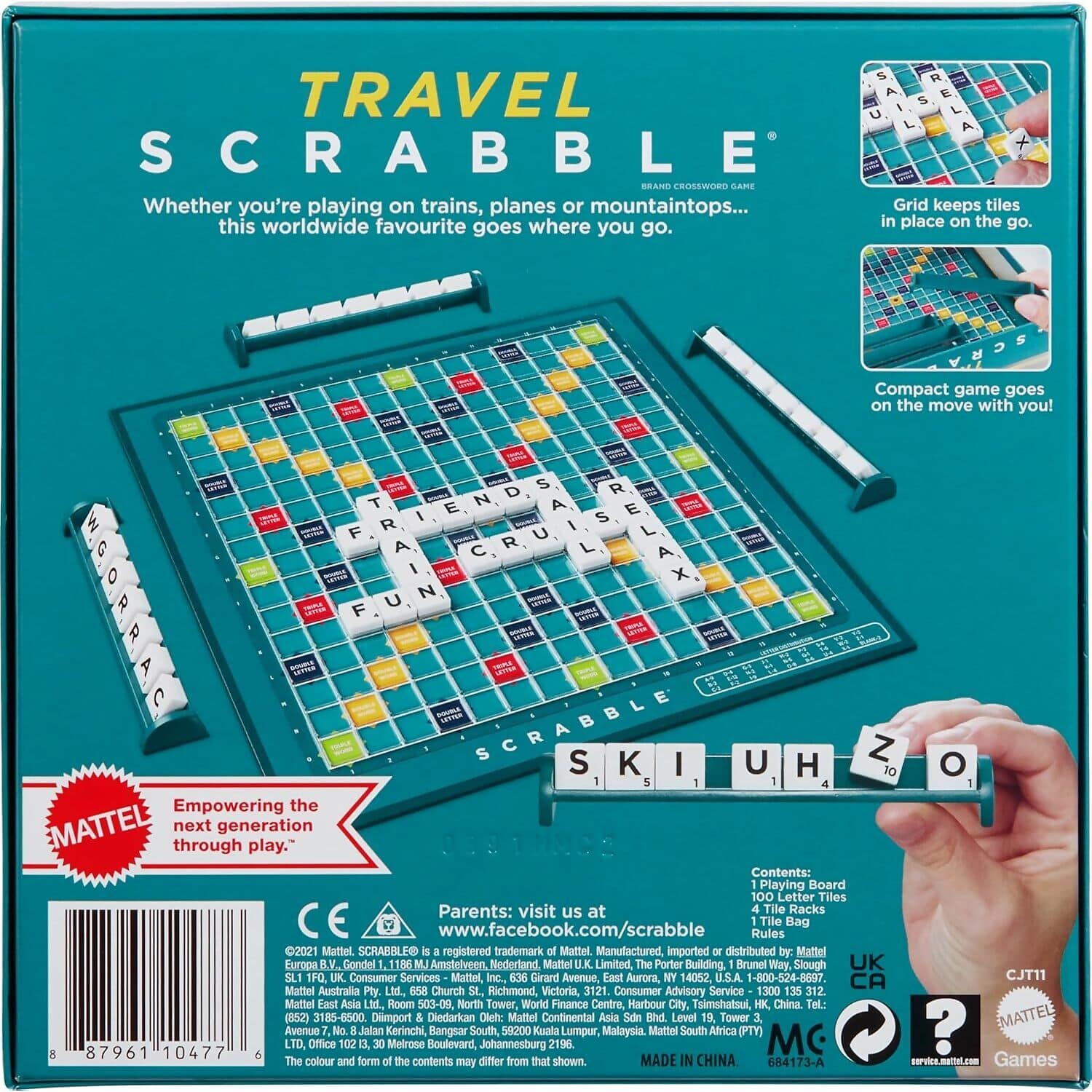 Scrabble - Travel Scrabble Board Game - Mattel - Image 6