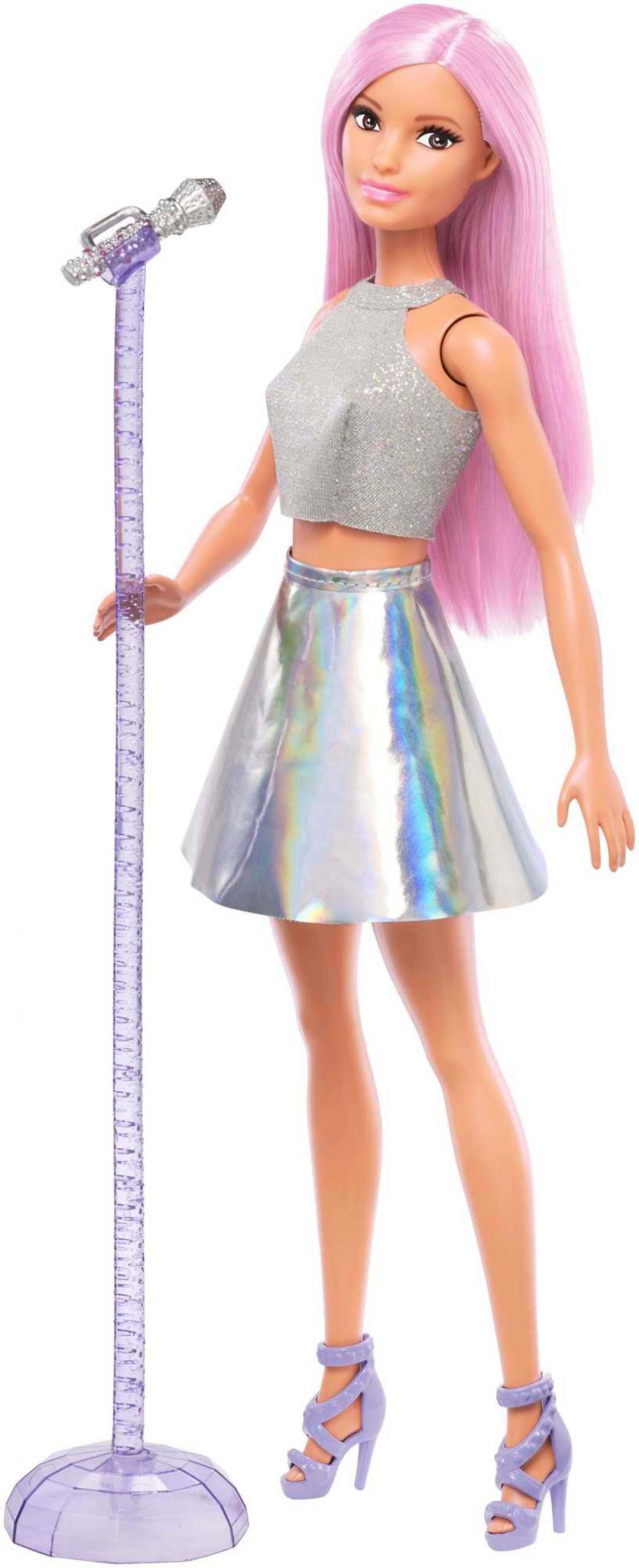 Barbie - Careers Pop Star Doll Long Pink Hair With Iridescent Skirt - Mattel